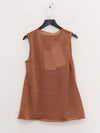 SWAYING 25 Early Autumn Seamless Long Wool Vest SW-SW25PF1T12C2-KAFEI Coffee